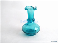 گلدان دست ساز قدیمی زیبا آبی رنگ 