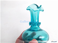 گلدان دست ساز قدیمی زیبا آبی رنگ 