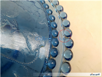 کاسه و بشقاب تیله ای آبی 