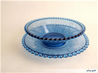 کاسه و بشقاب تیله ای آبی 