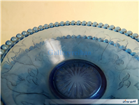 کاسه و بشقاب تیله ای آبی 