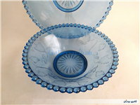 کاسه و بشقاب تیله ای آبی 