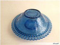 کاسه و بشقاب تیله ای آبی 