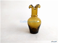 گلدان مینیاتوری لبچین دست ساز قهوه ای 