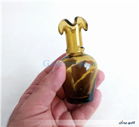 گلدان مینیاتوری لبچین دست ساز قهوه ای 