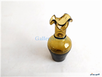 گلدان مینیاتوری لبچین دست ساز قهوه ای 