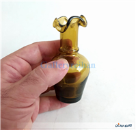 گلدان مینیاتوری لبچین دست ساز قهوه ای 