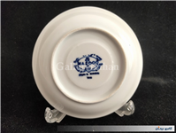 دیوارکوب یا نعلبکی قلم آبی قدیمی طرح گل