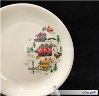 دیوارکوب ملامین قدیمی طرح کلبه