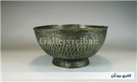کاسه مسی چکشی تراش و کعب دار قلمکاری