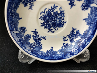 دیوارکوب یا نعلبکی قلم آبی قدیمی طرح گل