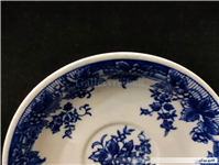 دیوارکوب یا نعلبکی قلم آبی قدیمی طرح گل