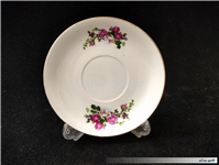 دیوارکوب یا زیر فنجانی شاخه گل سرخی قدیمی