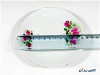 دیوارکوب یا زیر فنجانی شاخه گل سرخی قدیمی