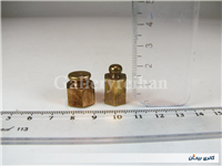 یک جفت وزنه برنجی 3 و 4 مثقالی