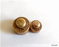 2 عدد وزنه برنجی قدیمی 100 و 37.5 گرمی