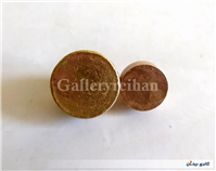 2 عدد وزنه برنجی قدیمی 100 و 37.5 گرمی