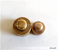 2 عدد وزنه برنجی قدیمی 100 و 37.5 گرمی