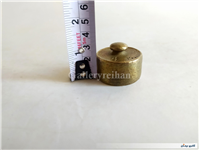 وزنه برنجی قدیمی 200 گرمی شیر و خورشید1314 