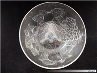 میوه خوری یا کاسه شیشه ای طرح برجسته 