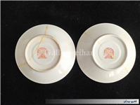 2 دیوارکوب یا نعلبکی طرح گل مرغ رنگ دستی