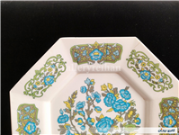 دیوارکوب ملامین قدیمی طرح گل 8 ضلعی 