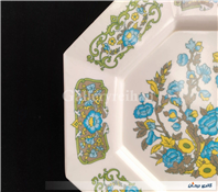 دیوارکوب ملامین قدیمی طرح گل 8 ضلعی 