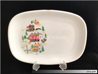 دیس قدیمی ملامین طرح کلبه