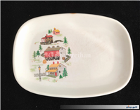 دیس قدیمی ملامین طرح کلبه