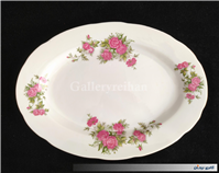 دیس قدیمی طرح گل سرخی زیبا سایز بزرگ