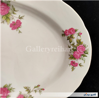 دیس قدیمی طرح گل سرخی زیبا سایز بزرگ