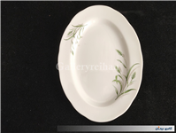 دیس چینی قدیمی طرح شاخه گندم 