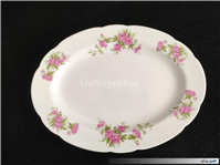 دیس قدیمی طرح گل سرخی زیبا سایز بزرگ