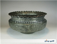 تاس مسی قدیمی قاجاری دستساز کنگره دار 