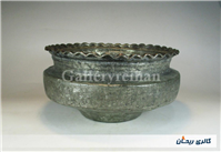 تاس مسی قدیمی قاجاری دستساز کنگره دار 