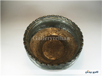 تاس مسی قدیمی قاجاری دستساز کنگره دار 