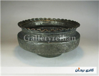 تاس مسی قدیمی قاجاری دستساز کنگره دار 