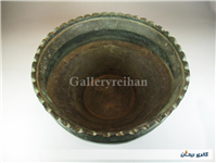 تاس مسی قدیمی قاجاری دستساز کنگره دار