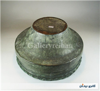 تاس مسی قدیمی قاجاری دستساز کنگره دار