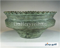 تاس مسی قدیمی قاجاری دستساز کنگره دار