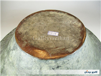 تاس مسی قدیمی قاجاری دستساز کنگره دار