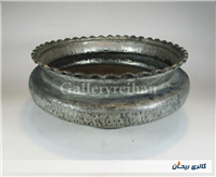 تاس مسی قدیمی قاجاری دستساز کنگره دار 