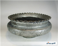 تاس مسی قدیمی قاجاری دستساز کنگره دار 