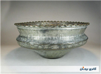 تاس مسی قدیمی قاجاری دستساز کنگره دار