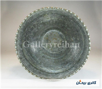 تاس مسی قدیمی قاجاری دستساز کنگره دار