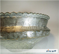 تاس مسی قدیمی قاجاری دستساز کنگره دار