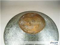 تاس مسی قدیمی قاجاری دستساز کنگره دار
