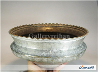 تاس مسی قدیمی قاجاری دستساز کنگره دار