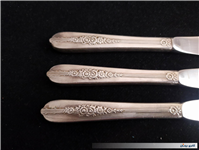 3عدد چاقوی قدیمی دسته نوربلین روکش نقره 