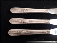 3عدد چاقوی قدیمی دسته نوربلین روکش نقره 